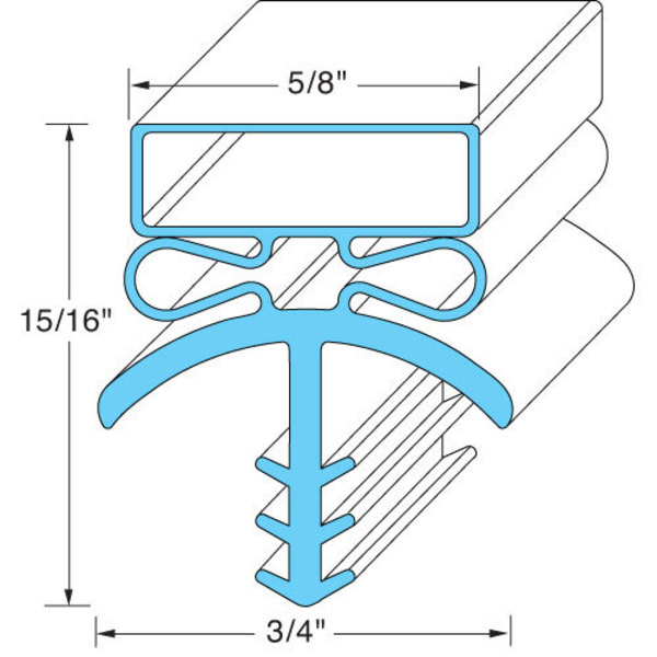 Bally Refrigeration Door Gasket For Bally - Part# Blrb16545 BLRB16545